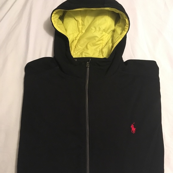 Polo Ralph Lauren Performance Burgundy Hoodie Sweatshirt Full Zip NWT